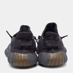 Yeezy x Adidas Black Knit Fabric Boost 350 V2 Cinder Sneakers Size 38 2/3