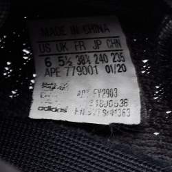 Yeezy x Adidas Black Knit Fabric Boost 350 V2 Cinder Sneakers Size 38 2/3