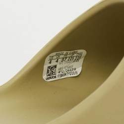 Pre Owned Yeezy x Adidas Green Rubber Resin Slides Size 37