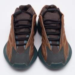 Pre Owned Yeezy x Adidas Orange PVC and Fabric Yeezy 700 V3 Copper Sneakers Size 37 1/3