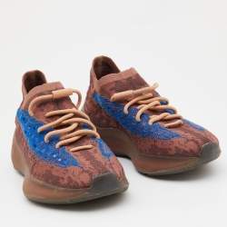 Pre Owned Yeezy x Adidas Multicolor Knit Fabric Boost 380 Azure Sneakers Size 39 1/3