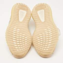 Pre Owned Yeezy x Adidas Multicolor Knit Fabric Boost 350 V2 MX Oat Sneakers Size 38.5