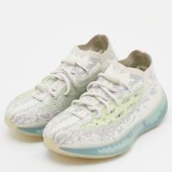 Pre Owned Yeezy x Adidas Blue Knit Fabric Boost 380  Alien Blue Sneakers Size 40 2/3