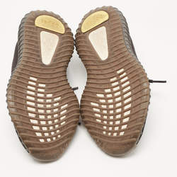 Pre Owned Yeezy x adidas Black Knit Fabric Boost 350 V2 Cinder Sneakers Size 36 2/3