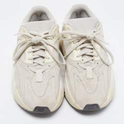Pre Owned Yeezy x Adidas Cream Suede and Mesh Boost 700 Analog Sneakers Size 38