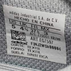 Pre Owned Yeezy x Adidas Green Suede and Mesh Boost 700 Inertia Sneakers 37 2/3