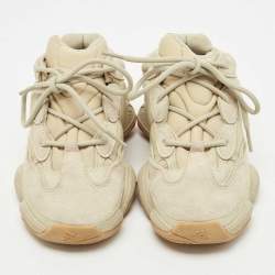 Pre Owned Yeezy x Adidas Grey Suede and Fabric yeezy-500-stone Sneakers Size 38