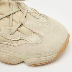 Pre Owned Yeezy x Adidas Grey Suede and Fabric yeezy-500-stone Sneakers Size 38