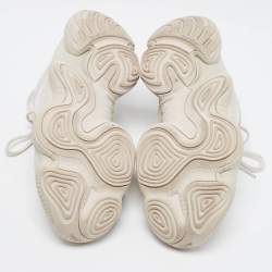 Pre Owned Yeezy x Adidas Light Grey Suede and Mesh Yeezy 500 Blush Sneakers Size 39 1/3