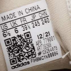 Pre Owned Yeezy x Adidas Light Grey Suede and Mesh Yeezy 500 Blush Sneakers Size 39 1/3