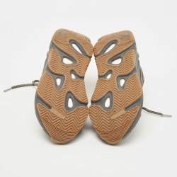 Pre Owned Yeezy x Adidas Grey Knit Fabric and Leather Boost 700 V2 Geode Sneakers Size 38 2/3