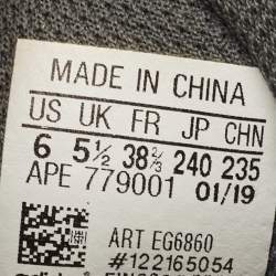 Pre Owned Yeezy x Adidas Grey Knit Fabric and Leather Boost 700 V2 Geode Sneakers Size 38 2/3