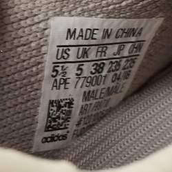 Yeezy x Adidas Grey Knit Fabric Boost 350 V2 Sneakers Size 38