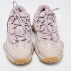 Pre Owned Yeezy x Adidas Purples Suede and Mesh Yeezy 500 Sneakers Size 40 2/3