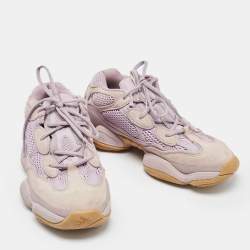 Pre Owned Yeezy x Adidas Purples Suede and Mesh Yeezy 500 Sneakers Size 40 2/3