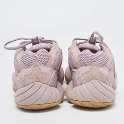 Pre Owned Yeezy x Adidas Purples Suede and Mesh Yeezy 500 Sneakers Size 40 2/3
