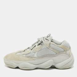 Pre Owned Yeezy x Adidas Blue Fabric and Leather Yeezy 500 Blush Sneakers Size 41 1/3