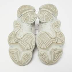 Pre Owned Yeezy x Adidas Blue Fabric and Leather Yeezy 500 Blush Sneakers Size 41 1/3