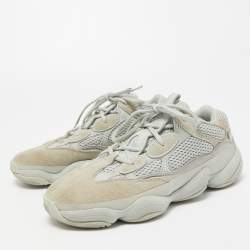 Pre Owned Yeezy x Adidas Blue Fabric and Leather Yeezy 500 Blush Sneakers Size 41 1/3
