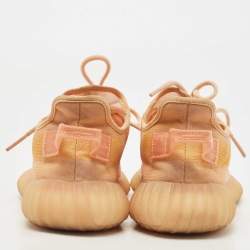 Pre Owned Yeezy x Adidas Orange Mesh Boost 350 V2 Sneakers Size 41 1/3