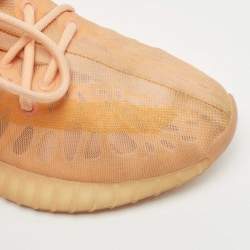 Pre Owned Yeezy x Adidas Orange Mesh Boost 350 V2 Sneakers Size 41 1/3