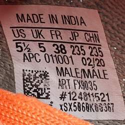 Pre Owned Yeezy x Adidas Green Knit Fabric Boost 350 V2 Desert-Sage Sneakers Size 38