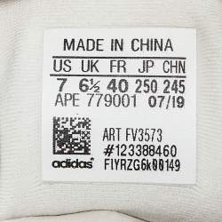 Pre Owned Yeezy x Adidas White Suede and Mesh Yeezy 500 Bone White Sneakers Size 40