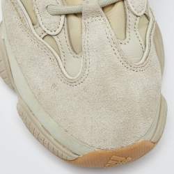 Pre Owned Yeezy x Adidas Green Neoprene and Suede Yeezy 500 Stone Sneakers Size 39 1/3