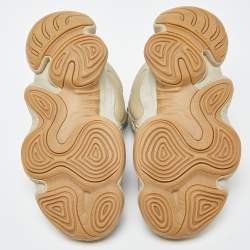 Pre Owned Yeezy x Adidas Green Neoprene and Suede Yeezy 500 Stone Sneakers Size 39 1/3