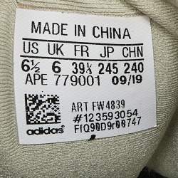 Pre Owned Yeezy x Adidas Green Neoprene and Suede Yeezy 500 Stone Sneakers Size 39 1/3