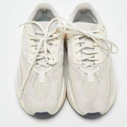Pre Owned Yeezy x Adidas Cream Suede and Mesh Boost 700 Analog Sneakers Size 40 2/3