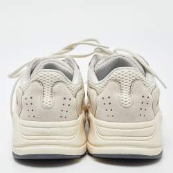 Pre Owned Yeezy x Adidas Cream Suede and Mesh Boost 700 Analog Sneakers Size 40 2/3