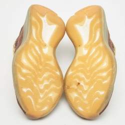 Pre Owned Yeezy x Adidas Tricolor Knit Fabric Boost 380 Lmnte Sneakers Size 36 2/3