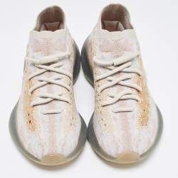 Pre Owned Yeezy x adidas Pepper Knit Fabric Boost 380 Mist Reflective Low Top Sneakers Size 38 ⅔