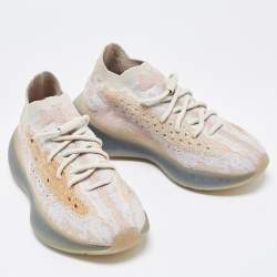 Pre Owned Yeezy x adidas Pepper Knit Fabric Boost 380 Mist Reflective Low Top Sneakers Size 38 ⅔