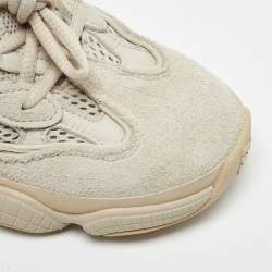 Pre Owned Yeezy x Adidas Grey Suede Yeezy 500  Sneakers Size 36