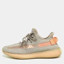 Yeezy x Adidas Grey Knit Fabric Boost 350 V2 True Form Sneakers Size 37 1/3