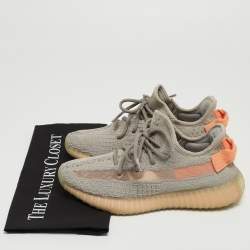 Yeezy x Adidas Grey Knit Fabric Boost 350 V2 True Form Sneakers Size 37 1/3