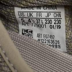 Yeezy x Adidas Grey Knit Fabric Boost 350 V2 True Form Sneakers Size 37 1/3