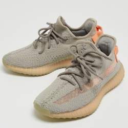 Yeezy x Adidas Grey Knit Fabric Boost 350 V2 True Form Sneakers Size 37 1/3