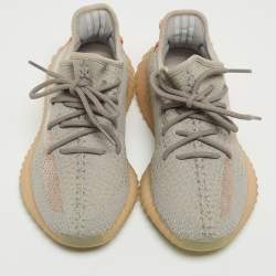 Yeezy x Adidas Grey Knit Fabric Boost 350 V2 True Form Sneakers Size 37 1/3