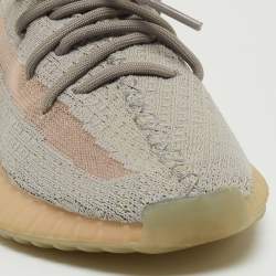 Yeezy x Adidas Grey Knit Fabric Boost 350 V2 True Form Sneakers Size 37 1/3