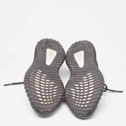 Pre Owned Yeezy x Adidas Black Knit Fabric Boost 350 V2 Static Sneakers Size 36 2/3