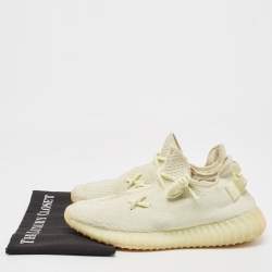 Yeezy x Adidas Green Knit Fabric Boost 350 V2 Butter Sneakers Size 41 1/3