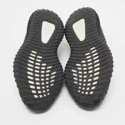 Pre Owned Yeezy x Adidas Black Knit Fabric Boost 350 V2 Yecheil Sneakers Size 38