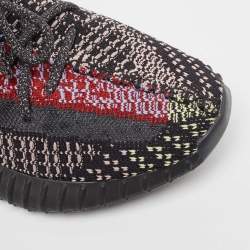 Pre Owned Yeezy x Adidas Multicolor Knit Fabric Boost 350 V2 Yecheil (Non-Reflective) Sneakers Size 38
