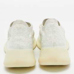 Yeezy x Adidas White Knit Fabric Boost 380 Calcite-Glow Sneakers Size 39 1/3