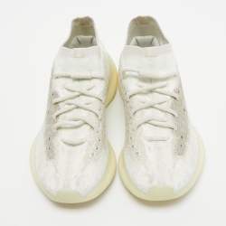 Yeezy x Adidas White Knit Fabric Boost 380 Calcite-Glow Sneakers Size 39 1/3