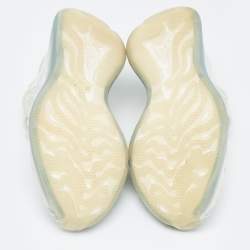 Pre Owned Yeezy x Adidas Blue Knit Fabric Boost 380 Alien Blue Sneakers Size 40