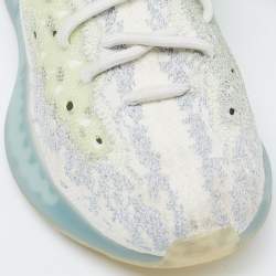 Pre Owned Yeezy x Adidas Blue Knit Fabric Boost 380 Alien Blue Sneakers Size 40